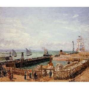   Jetty Le Havre High Tide Morning Sun, by Pissarro Camille Home