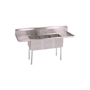  BK Resources BKS 3 15 14 15T 3 Compartment Stainless Sink 