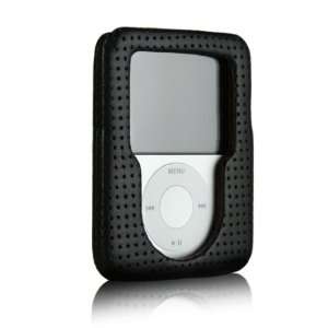    PB iPod Nano 3G Cover   Black Perforated  Players & Accessories