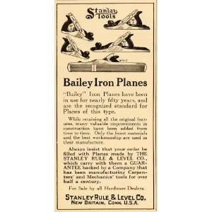 1916 Vintage Ad Stanley Bailey Iron Planes Tools Wood   Original Print 