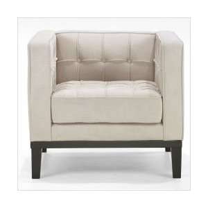   Armen Living Roxbury Arm Chair In A Tufted Fabric: Furniture & Decor