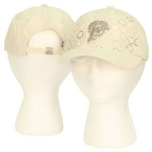   Circle pattern Slouch Style Adjustable Hat  White