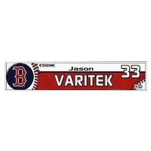Jason Varitek #33 2008 Red Sox Game Used Locker Room Nameplate (MLB 