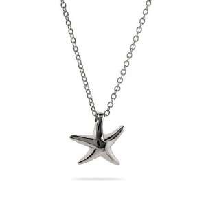    Sterling Silver Petite Starfish Necklace Eves Addiction Jewelry