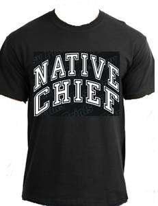 NATIVE CHIEF American Indian leader pow wow t shirt  