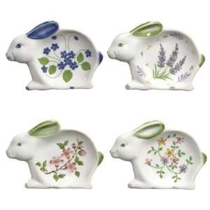   Bunny Rabbit Tea Bag Holder Caddies (set Of Patio, Lawn & Garden