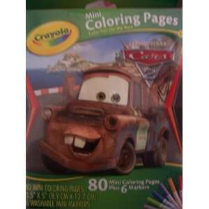  Diseny Cars 2 Mini Coloring Pages (Tow Mater Cover) Toys & Games