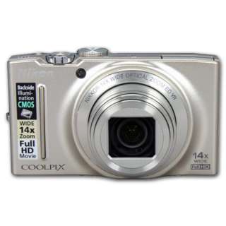 Nikon CoolPix S8200 (Silver) 16.1MP 3.0 LCD 14X Zoom Digital Camera 