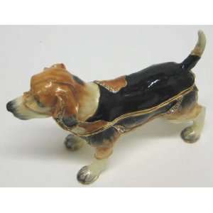  Bejeweled Beagle Hinged Trinket Box Dog Jewelry: Home 