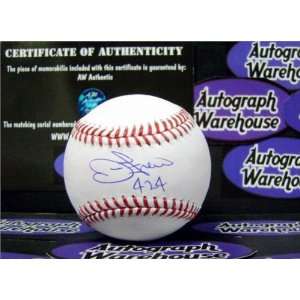 John Franco Autographed Baseball   inscribed 424   Autographed 