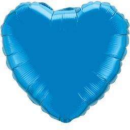 18 Blue Heart Wedding Mylar Balloon FREE SHIP #36  