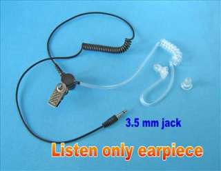 Police Style Earpiece for Two Way Radio with 3.5mm Jack  