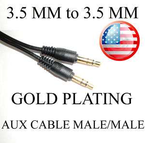   AUXILIARY CABLE CORD FOR iPOD zune  CAR out 3.5 mm mp 3 g 3g New