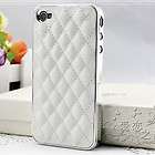   Genuine Leather Chrome Case Cover F Apple AT&T Verizon iPhone 4S 4G