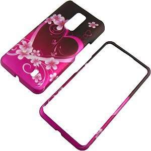  Purple Heart Protector Case for LG Spectrum VS920 Cell 
