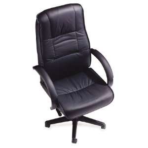   Swivel Tilt Office Furniture Chair, Black Leather: Office Products