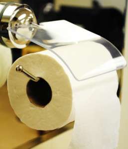 NEW Suction Chrome Toilet Paper Holder  
