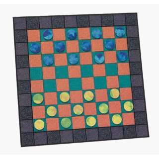  Checkers: Blue, Peach, and Grey: Toys & Games