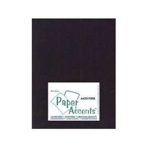  Paper Accents Cardstock 8.5x11 Linen Black  80lb 25 Pack 