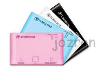 Transcend USB Card Reader P8 Adapter CF SD M2 MS Duo WH  