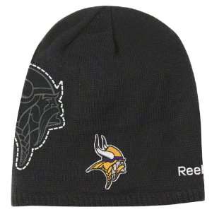 Minnesota Vikings Youth Reebok 2010 2nd Season Black Knit Hat
