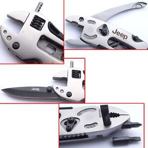 Portable stainless Wrench Pliers Screwdriver Knife  