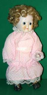 Vintage Brinns Musical Collectible Porcelain Doll  