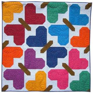 Quilt Pattern Bouncing Butterflies Sizes Baby Twin Full  