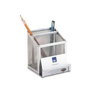  Pencil Holder, w/Bus Card Section, Pewter ELD9C9600PEWT 