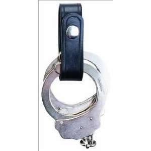  AKER A504 BW Handcuff Case, Black Basket Weave Sports 