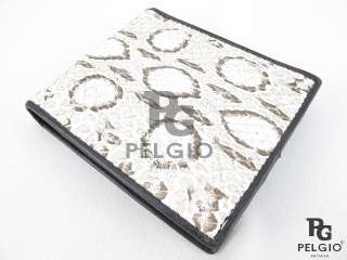 PELGIO New Genuine Viper Snake Skin Leather Mens Wallet Natural Free 