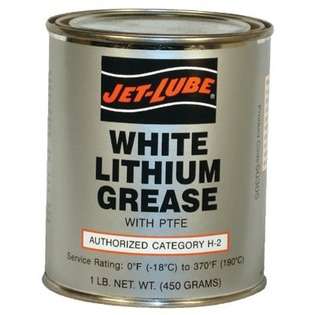 Jet Lube White Lithium Grease w/PTFE   white lithium grease 1lbcan w 