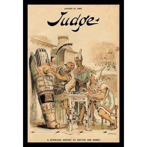  Paper poster printed on 12 x 18 stock. Judge Magazine A 