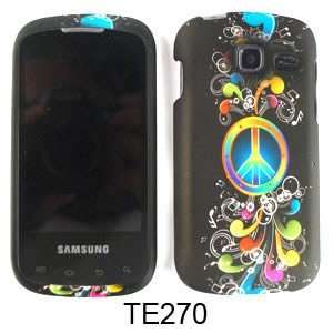  Rainbow Peace Symbol and Music Notes on Black Cell Phones 