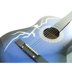   SPARK BOLT PRINTED   CHILDS ACOUSTIC GUITAR WOW Musical Instruments
