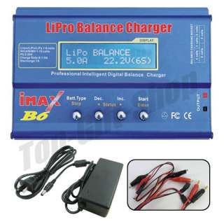 iMAX B6 Digital LCD Lipo NiMh Battery balance RC Charger Discharger+ 