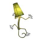 Eangee Home Design Gecko Wall Lamp with Natural Cocoa Leaves Shade
