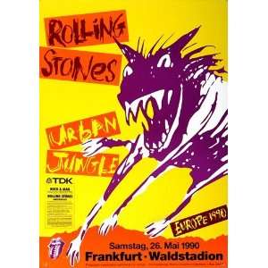  The Rolling Stones   Urban Jungle 1990   CONCERT   POSTER 