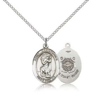    Sterling Silver St. Christopher / Coast Guard Pend Jewelry