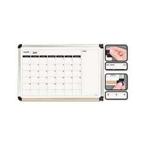  Perpetual Calendar Dry Erase Board, 36 x 24, Aluminum 