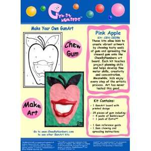    By Numbers Gum Art Kit   Pink Apple, Make Art with Gum: Toys & Games
