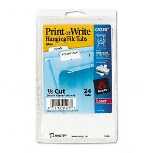  Avery Products   Avery   Print/Write On Hanging Tabs, 1/5 Tab 