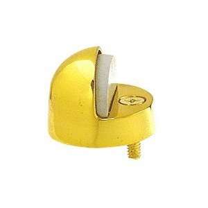   Brass Floor Mounted High Profile 1/2 Base Dome Stop: Home Improvement