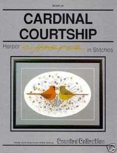 Charley Harper C Cardinal Courtship Cross Stitch Chart  