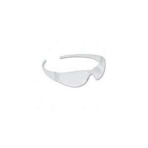  Checkmate Safety Glasses, Uncoated Clear Lens, Clear Frame 