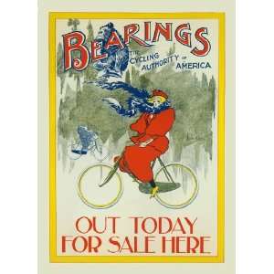  Bearings Winter Riding Bicycle Poster 