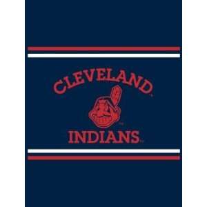  MLB Cleveland Indians Classic Design Afghan / Blanket 