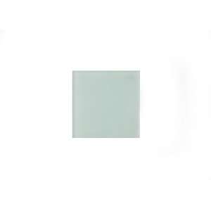 Noble Glass Tile 4 x 4 White Frosted Sample: Home 