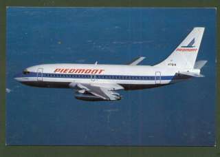 S6953 Airplane Postcard   Piedmont Airlines, Boeing 737  