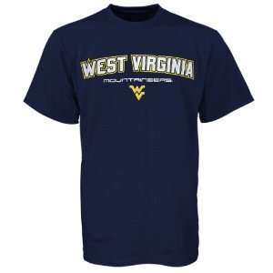   Virginia Mountaineers Navy Bevel Square T shirt